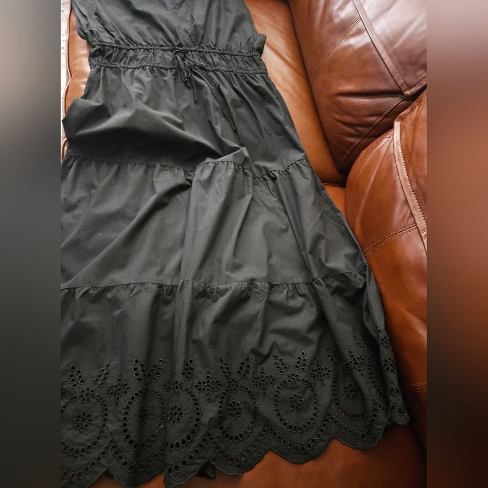 Rails Lucia Dress Black Eyelet Dress sz Large 268$ - Picture 7 of 10